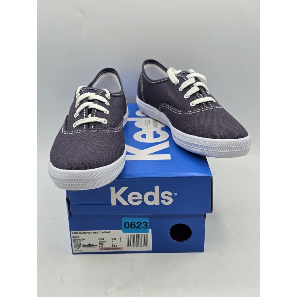 Keds Womens Champion Originals Sneakers Shoes Canvas - Navy‎ - Size 6.5 S NARROW